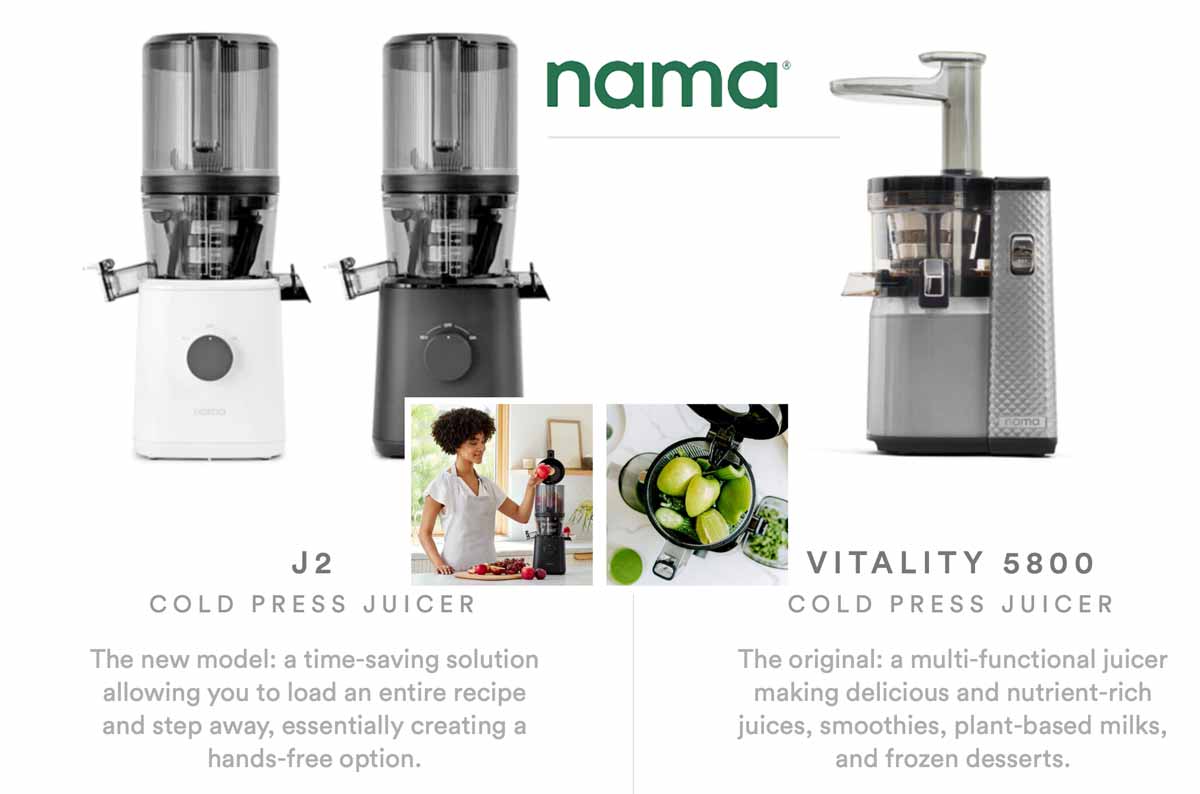 Nama Cold Press Juicer in Deutschland kaufen? Nama J2 & Vitality 5800